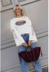 21Jewelz Oversized longsleeve met sterren - ecru