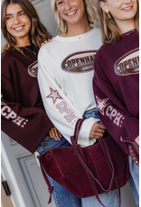 21Jewelz Oversized longsleeve met sterren - ecru