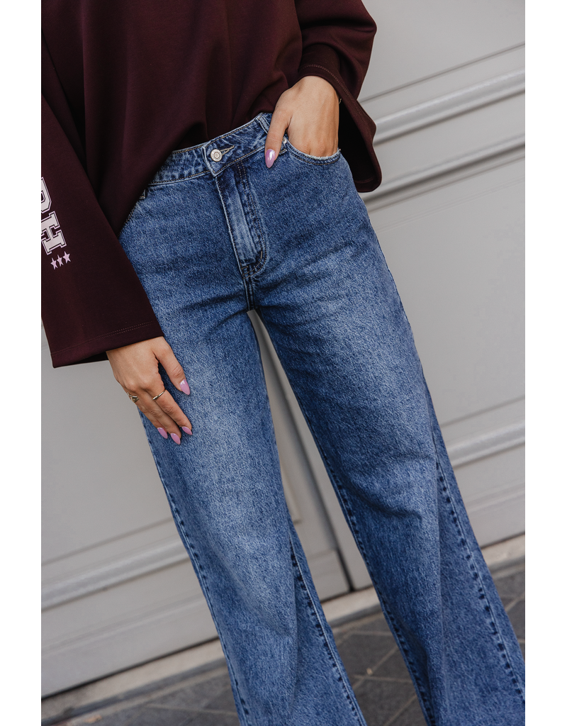 Redial Extra tall wide leg jeans - denim blauw