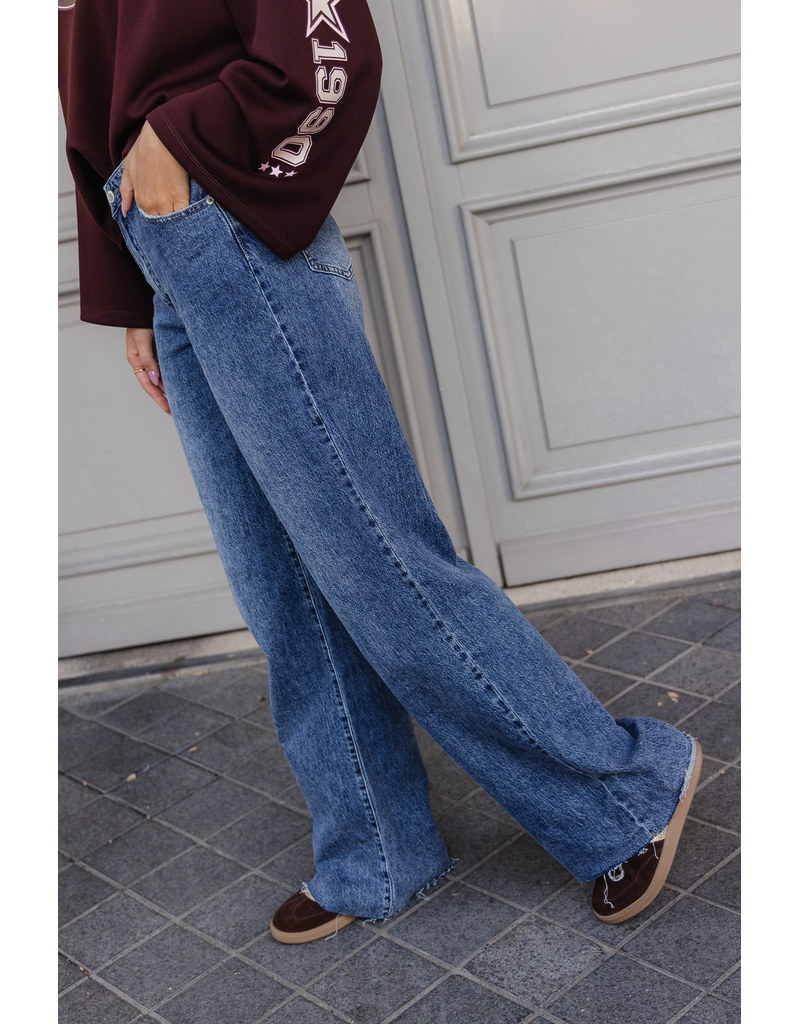 Redial Extra tall wide leg jeans - denim blauw