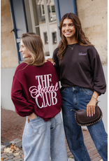 The social club sweater - bordeaux