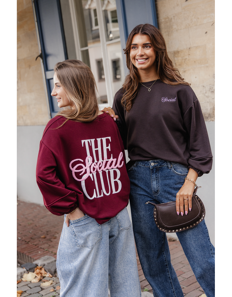 The social club sweater - bordeaux