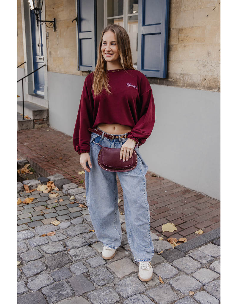 The social club sweater - bordeaux