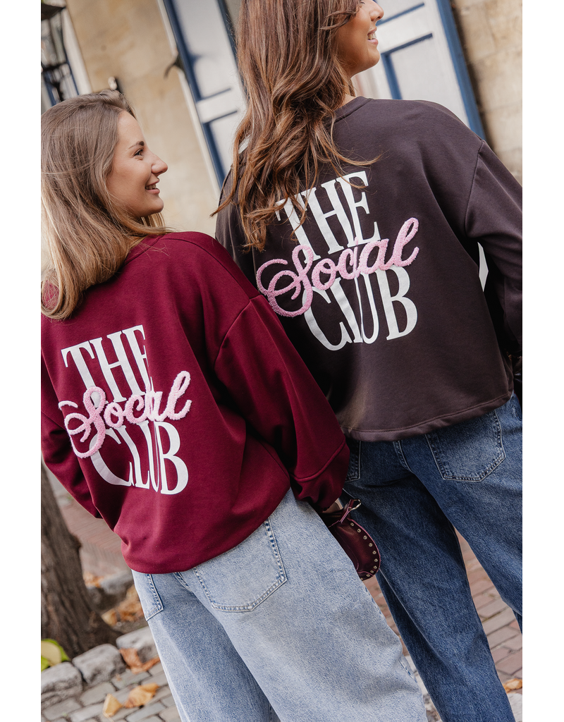 The social club sweater - bordeaux
