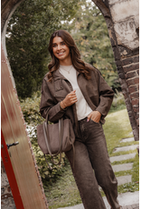 21Jewelz Geruit jasje - taupe