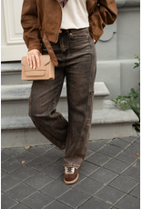 Jewelly Barrel jeans - washed bruin