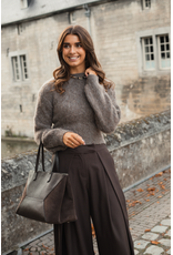 21Jewelz Wollige aansluitende trui - taupe