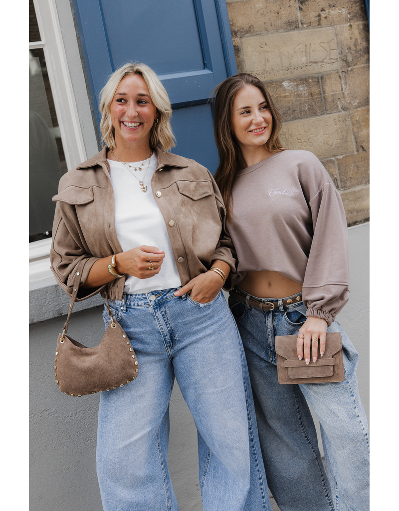 The social club sweater - taupe