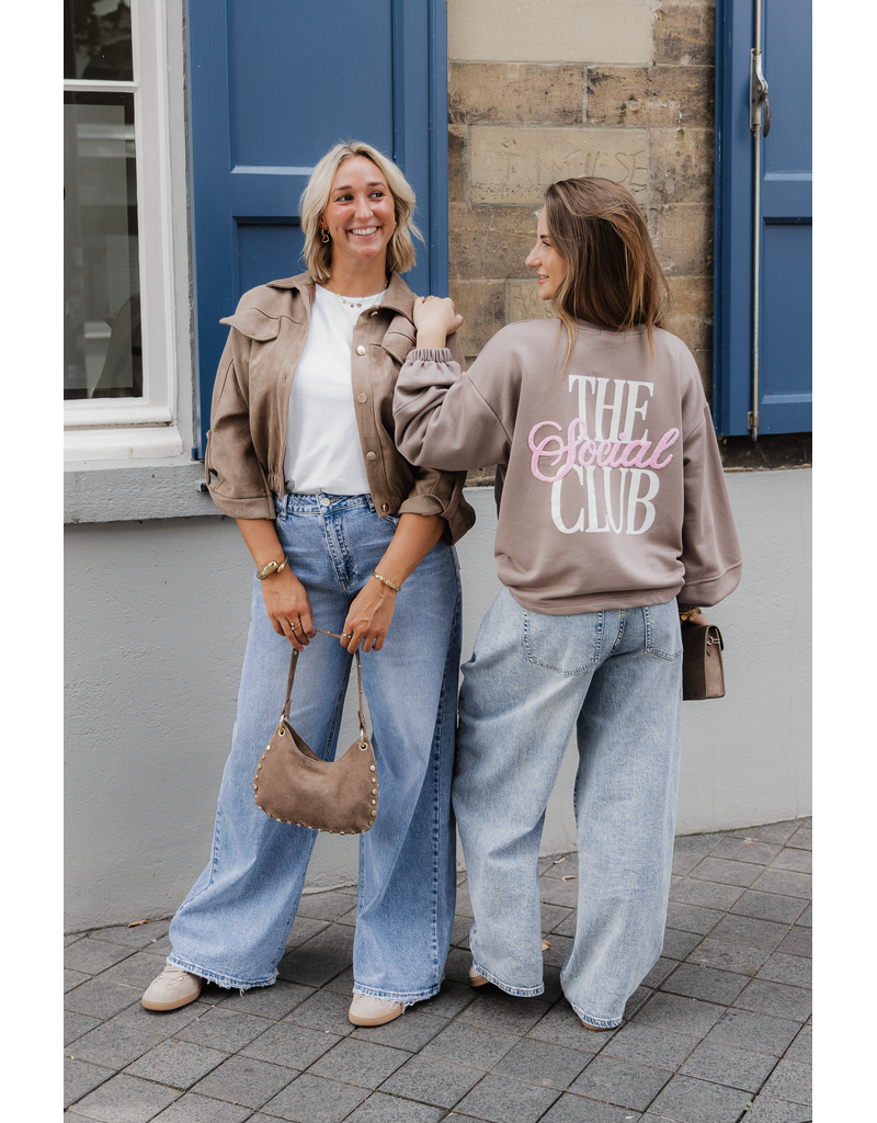 The social club sweater - taupe