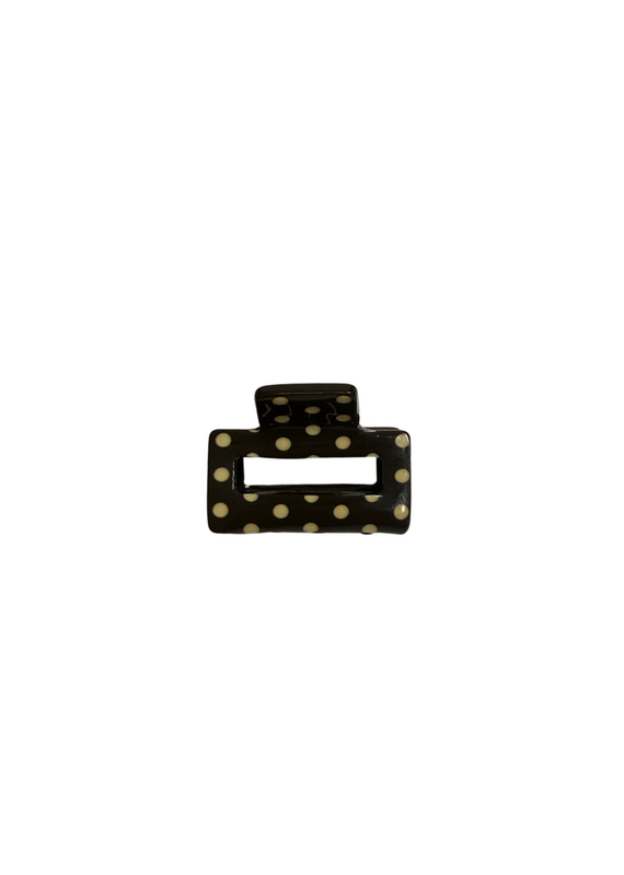 21Jewelz Mini haarklem polkadot - bruin/beige