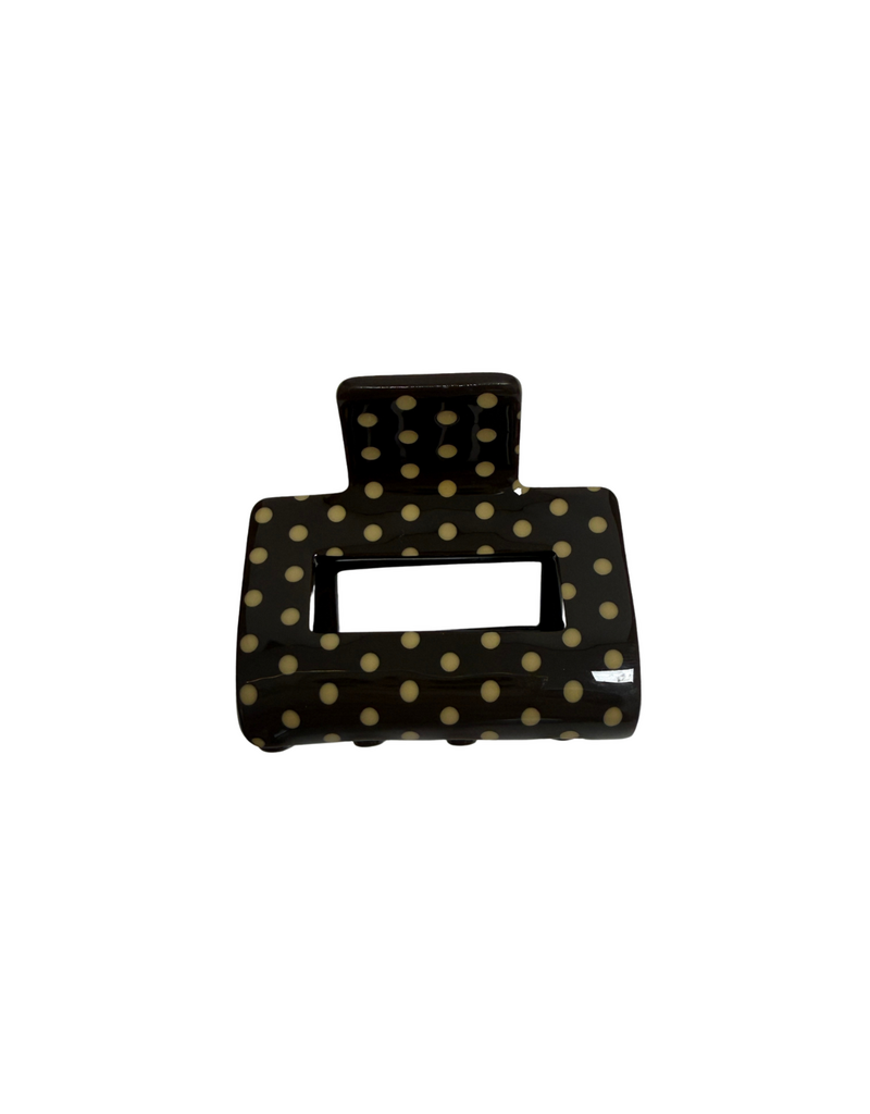 21Jewelz Middel haarklem polkadot - bruin/beige