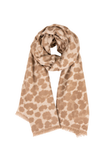 21Jewelz Panterprint sjaal met subtiele glitter - ecru/beige