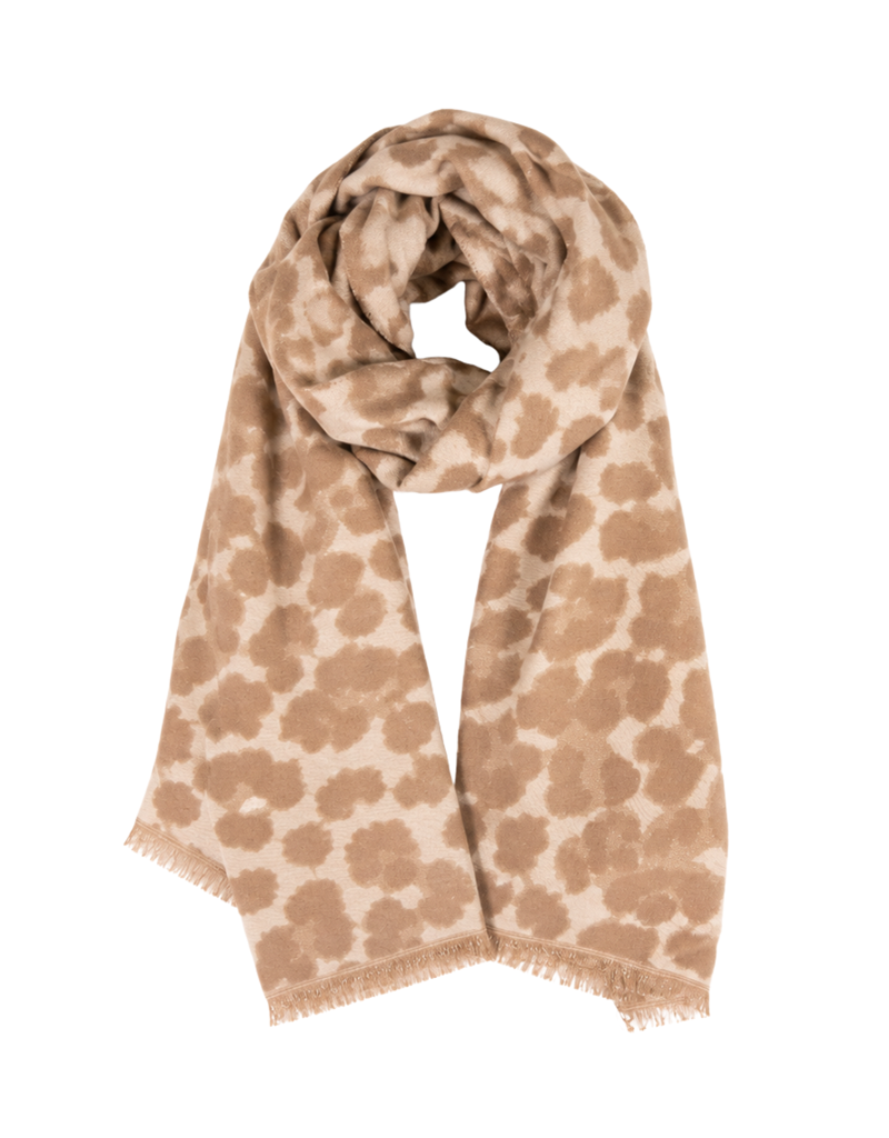 21Jewelz Panterprint sjaal met subtiele glitter - ecru/beige