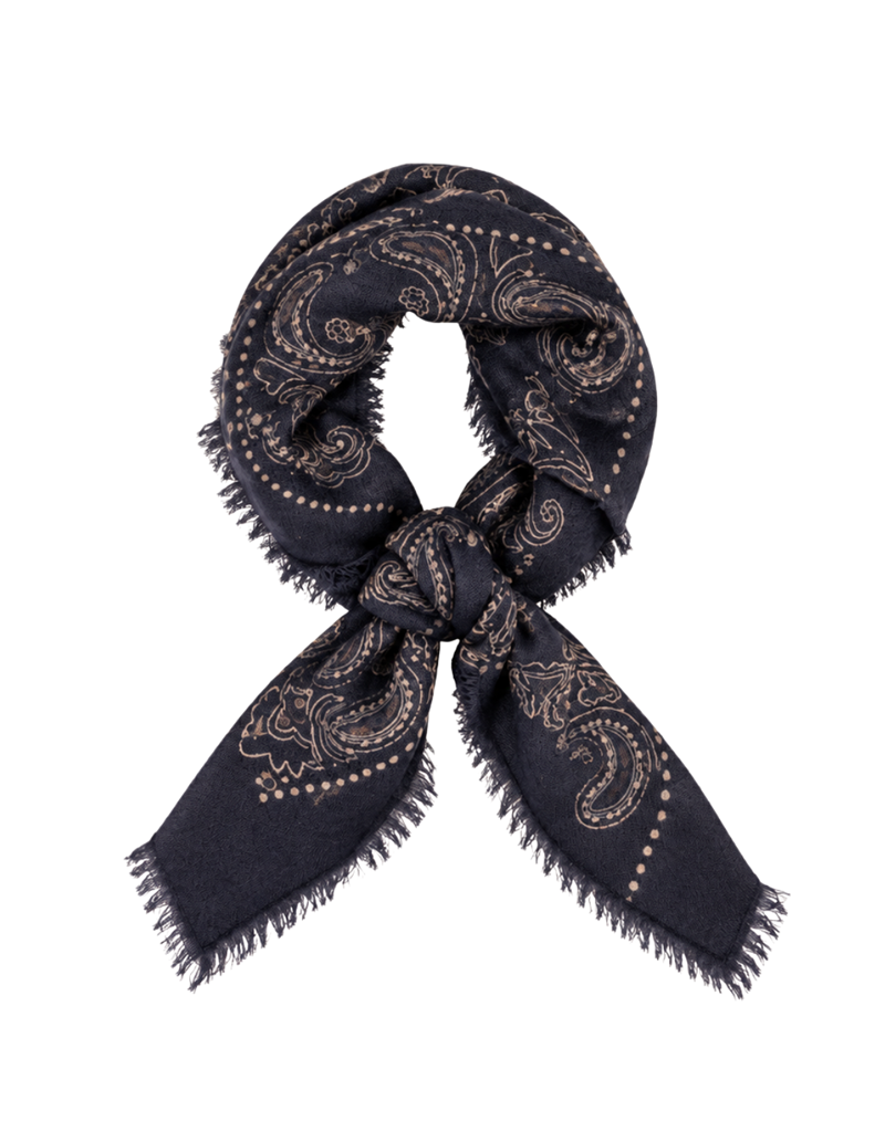 21Jewelz Sjaal met paisley print - donkerblauw