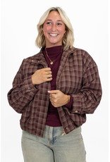 21Jewelz Aansluitende longsleeve met hoge hals - bordeaux