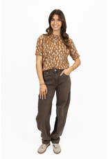 21Jewelz Truitje met gevlekte print - camel