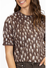 21Jewelz - The Label Truitje met gevlekte print - bruin