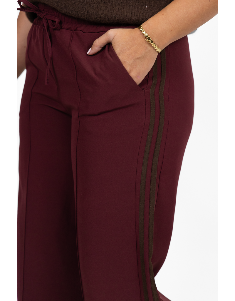 21Jewelz Jogger met streep - bordeaux