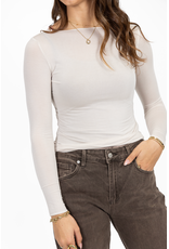 21Jewelz Cashmere top - ecru