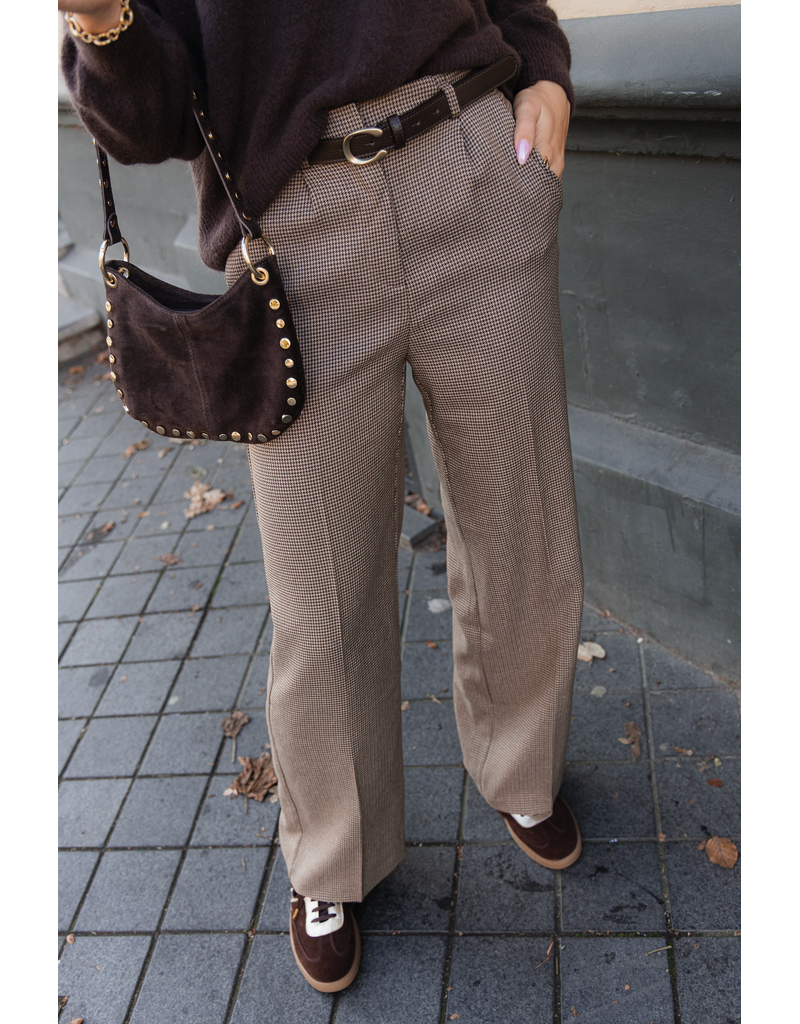 21Jewelz Pantalon met ruitpatroon - beige