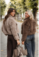 21Jewelz Fluffy jas - bruin