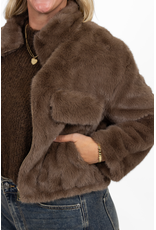 21Jewelz Fluffy jas - bruin