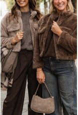 21Jewelz Fluffy jas - taupe