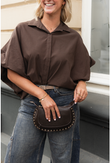 21Jewelz Oversized losvallend blousje - bruin