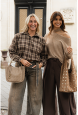 21Jewelz One shoulder trui - camel