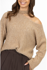 21Jewelz One shoulder trui - camel