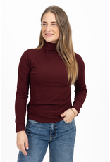 21Jewelz Effen longsleeve met col - bordeaux