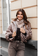 21Jewelz Gewatteerde jas - taupe