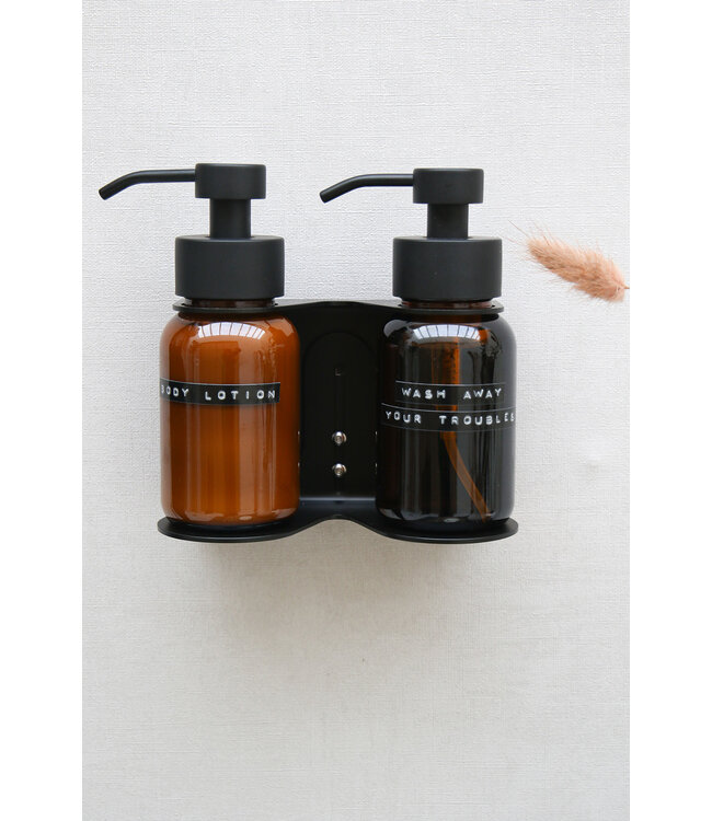 Bottle holder - Large Black 2 bottles