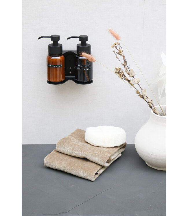 Bottle holder - Black 2 bottles