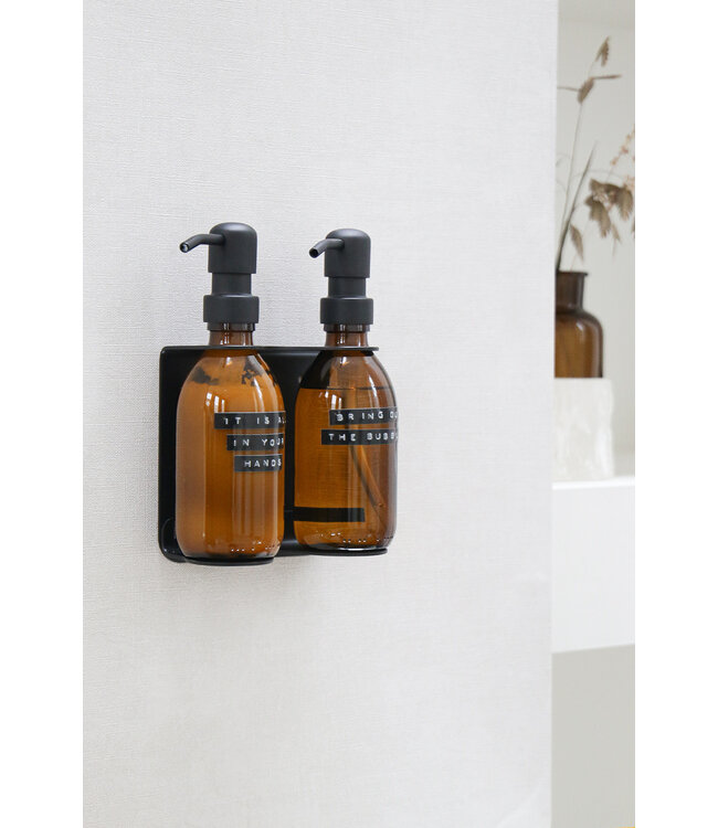 Bottle holder - Small Black 2 bottles