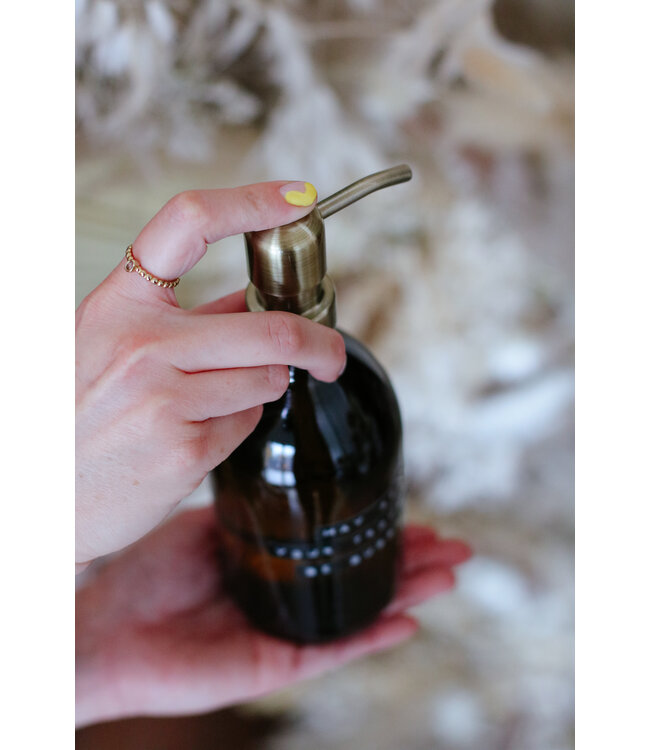Hand soap - Bamboo 1L with Brass pump