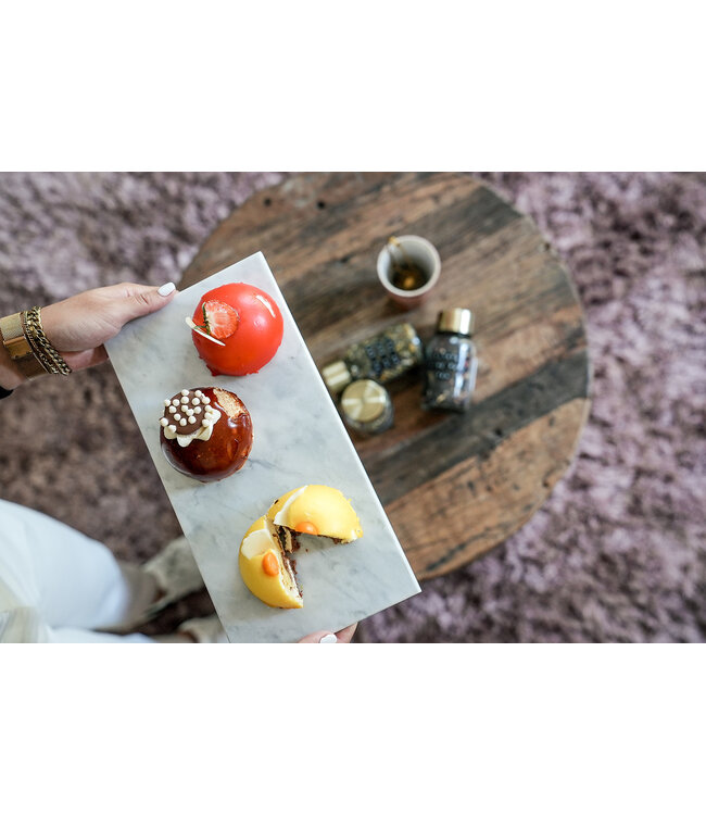 Marble plate - White