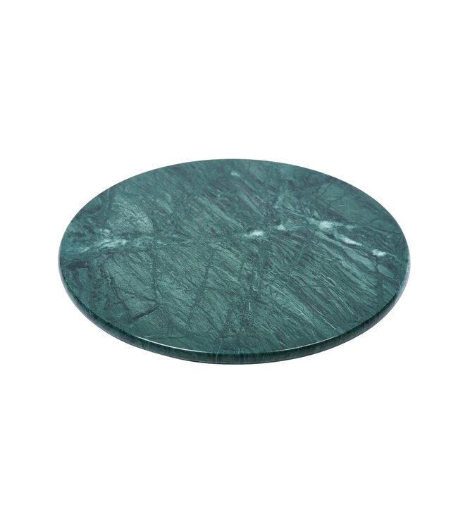 Round Marble tray Green