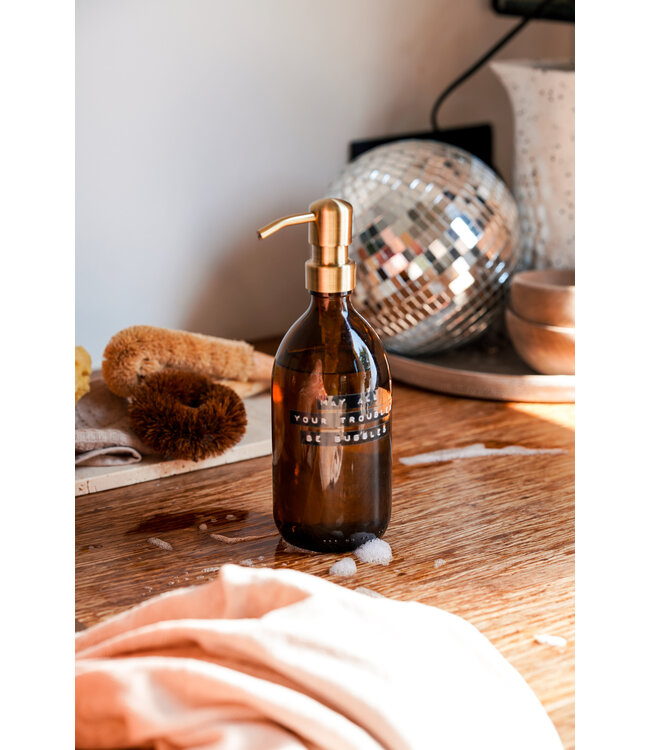 Hand zeep - Bamboe 500ml met Messing pomp