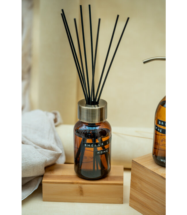 Geurstokjes - Cedarwood 200ml met Messing ring