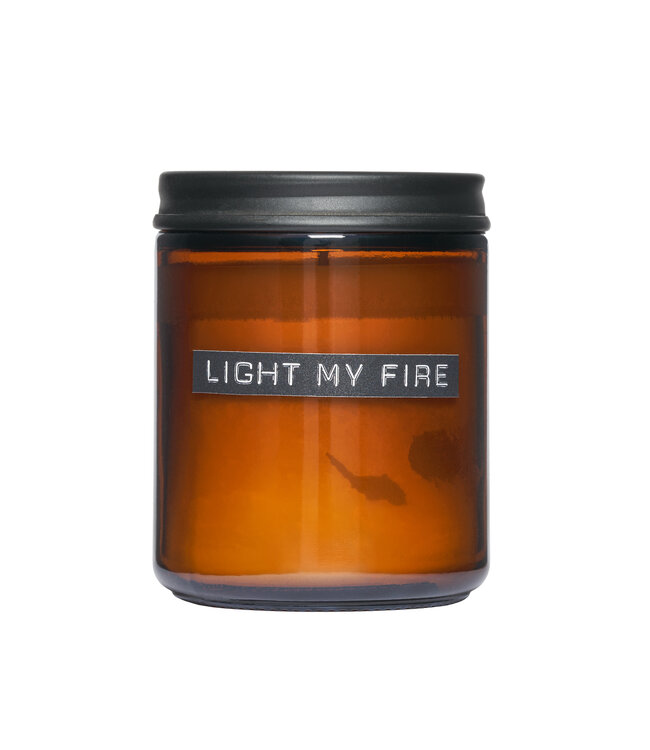 Medium Scented Candle - Cedarwood with Black cap