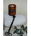 Medium scented candle Cedarwood - black cap