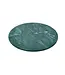 Round marble tray green set