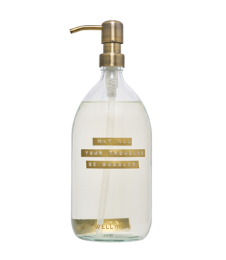 MAY ALL YOUR TROUBLES BE BUBBLES Hand soap 1l fresh linen - brass pump