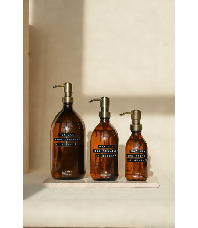 Hand soap - Bamboo 1L with Brass pump