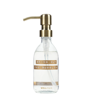 BRING OUT THE BUBBLES Handzeep 250ml frisse linnen - messing pomp