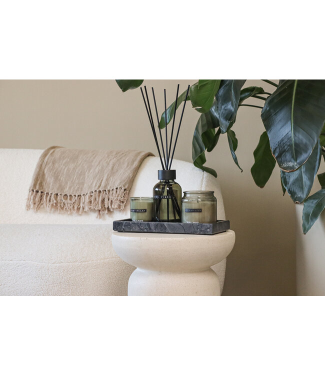 Candle - Dark Amber in Smokey Black