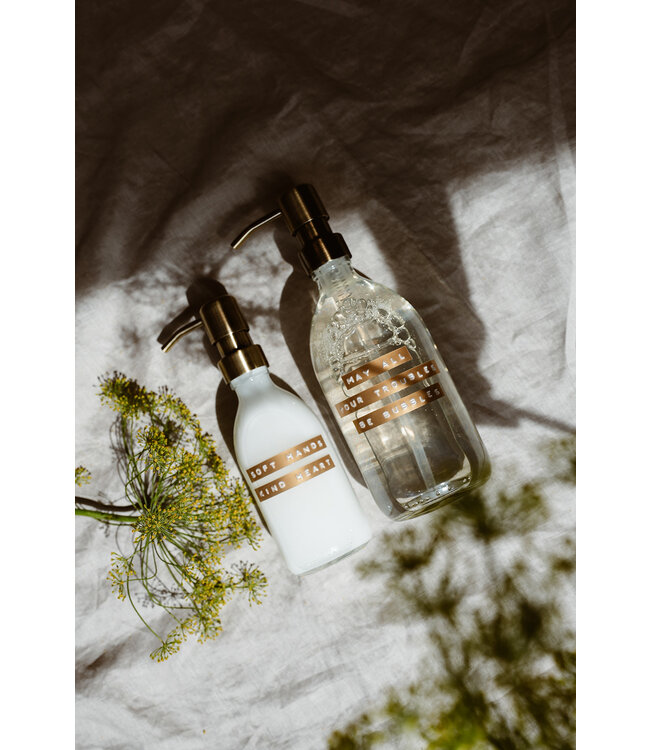 Hand lotion - Frisse Linnen 250ml met Messing pomp