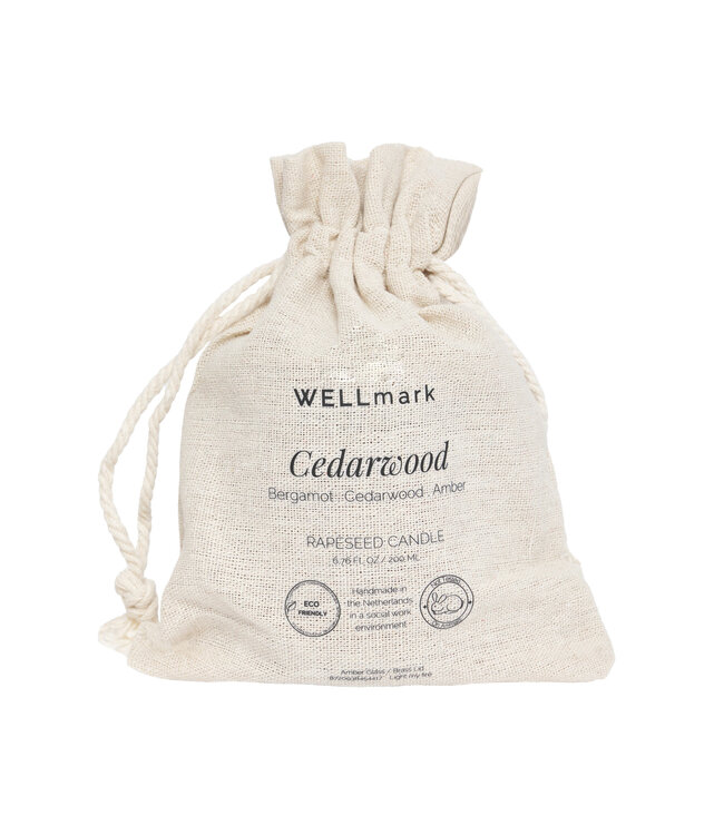 Medium Geurkaars - Cedarwood met Messing dop