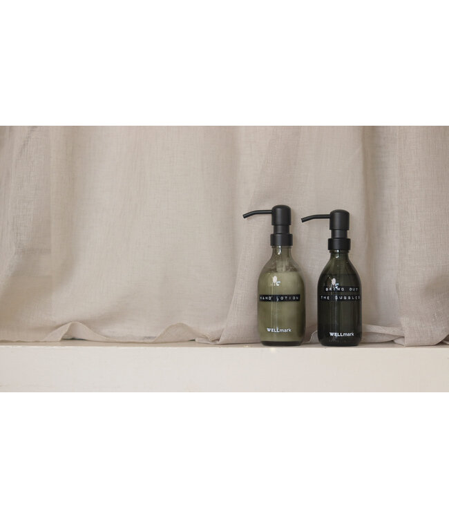 Hand lotion - Dark Amber 250ml met Zwarte pomp